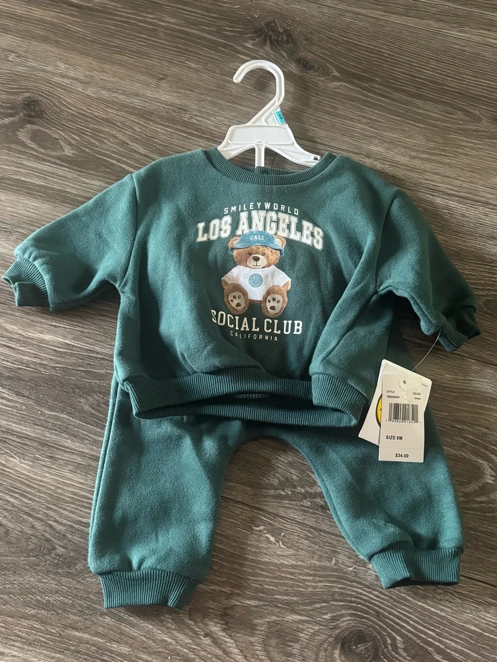 NWT Los Angeles Teal Kids Matching Set